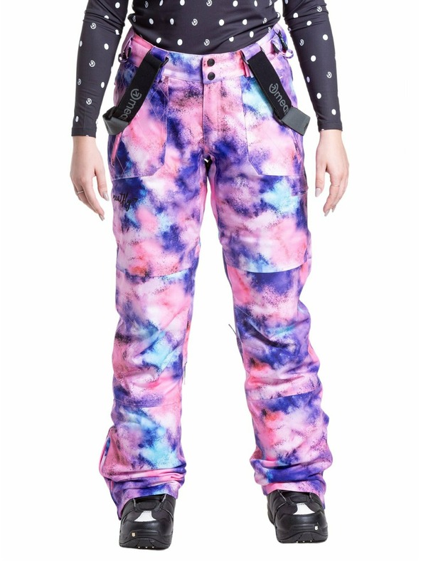 Meatfly Meatfly dámske SNB & SKI nohavice Foxy Peach Aquarel