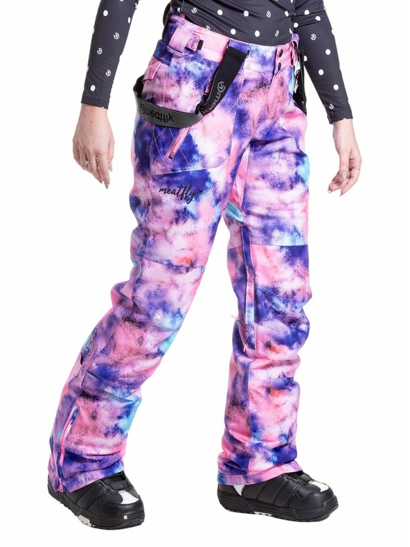 Meatfly Meatfly dámske SNB & SKI nohavice Foxy Peach Aquarel