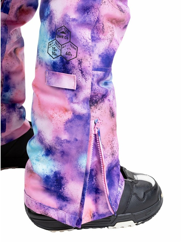 Meatfly Meatfly dámske SNB & SKI nohavice Foxy Peach Aquarel