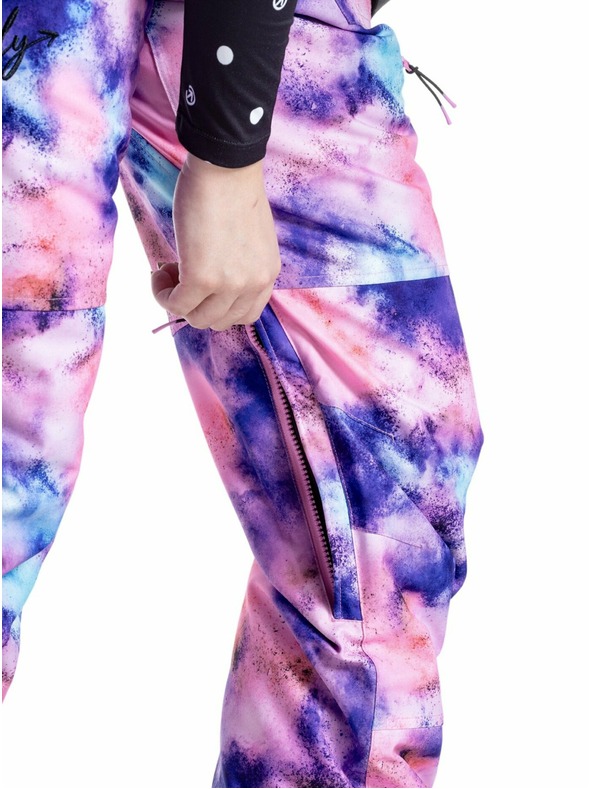 Meatfly Meatfly dámske SNB & SKI nohavice Foxy Peach Aquarel