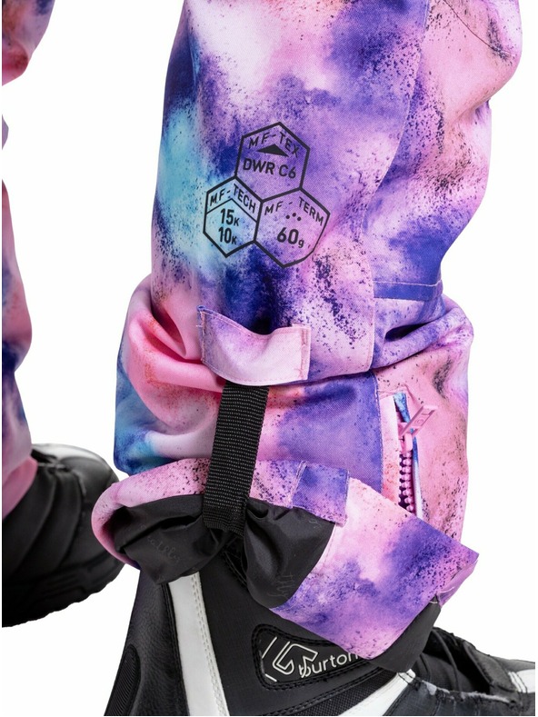 Meatfly Meatfly dámske SNB & SKI nohavice Foxy Peach Aquarel