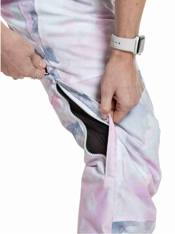 Meatfly Meatfly dámske SNB & SKI nohavice Foxy Clouds Pink