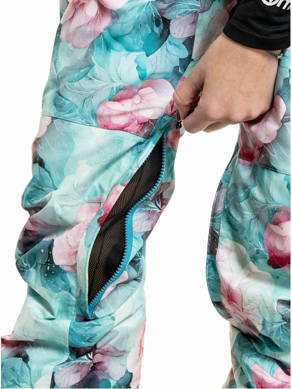 Meatfly Meatfly dámske SNB & SKI nohavice Foxy Pink Flowers