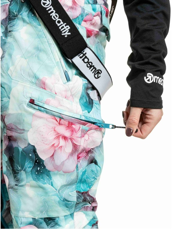 Meatfly Meatfly dámske SNB & SKI nohavice Foxy Pink Flowers