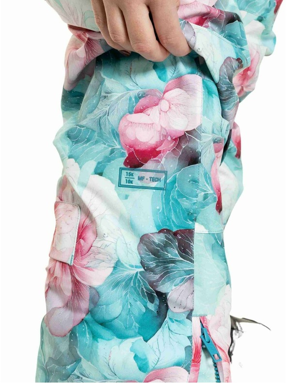 Meatfly Meatfly dámske SNB & SKI nohavice Foxy Pink Flowers