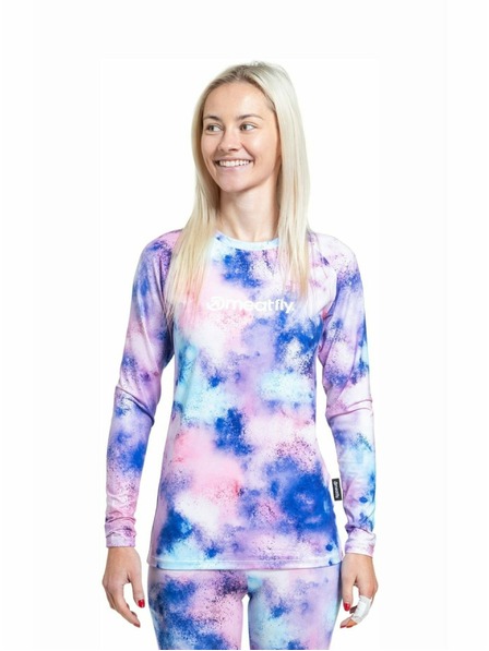 Meatfly Meatfly dámske termo tričko Capa Purple Aquarel