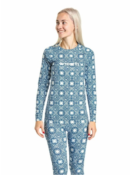 Meatfly Meatfly dámske termo tričko Capa Mosaic Blue