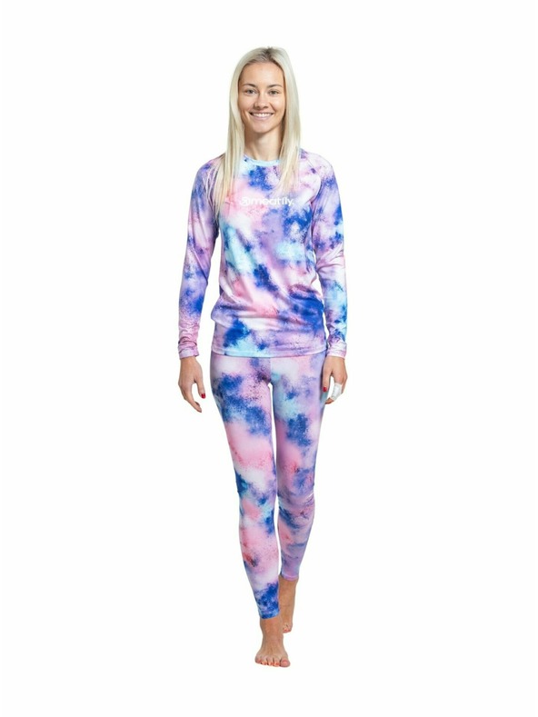 Meatfly Meatfly dámske termo nohavice Taro Purple Aquarel