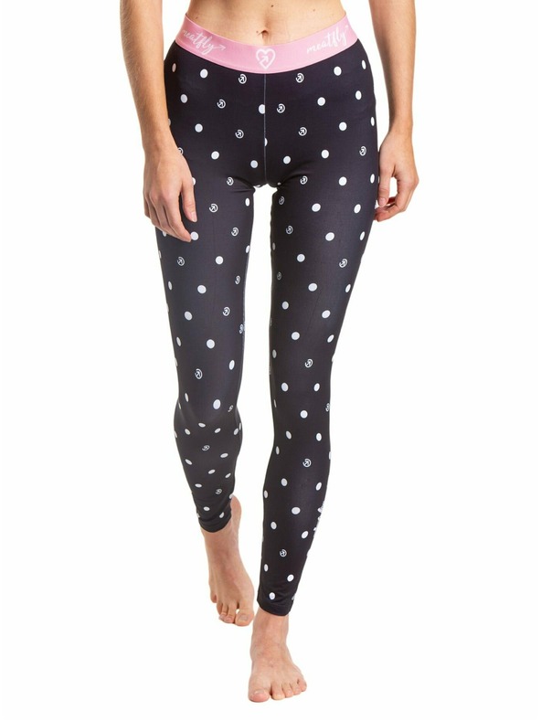Meatfly Meatfly dámske termo nohavice Taro Black Dots