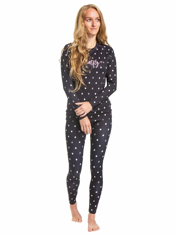 Meatfly Meatfly dámske termo nohavice Taro Black Dots