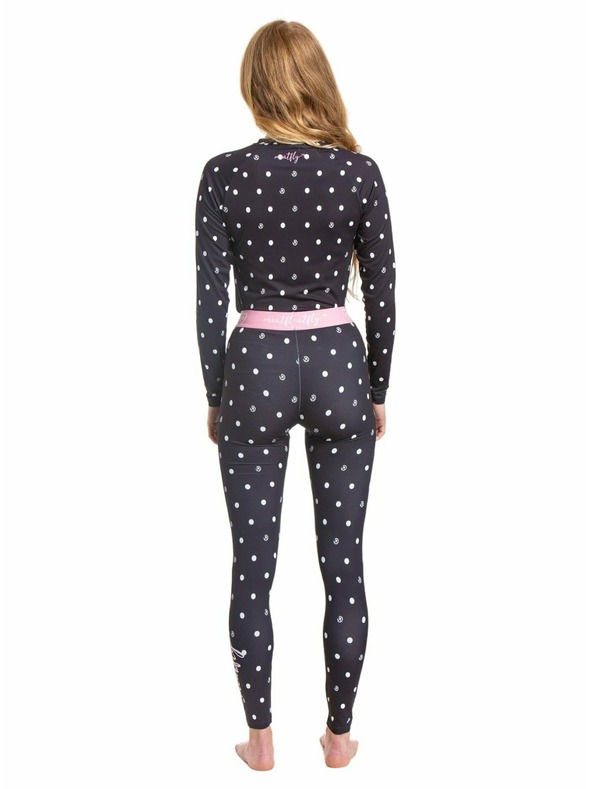 Meatfly Meatfly dámske termo nohavice Taro Black Dots