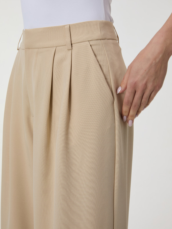 Orsay Béžové dámske široké nohavice ORSAY