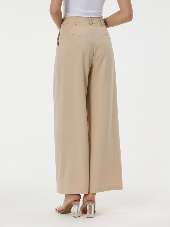 Orsay Béžové dámske široké nohavice ORSAY