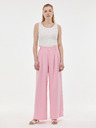 Orsay Svetloružové široké dámske nohavice ORSAY