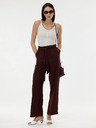 Orsay Tmavohnedé dámske široké nohavice ORSAY