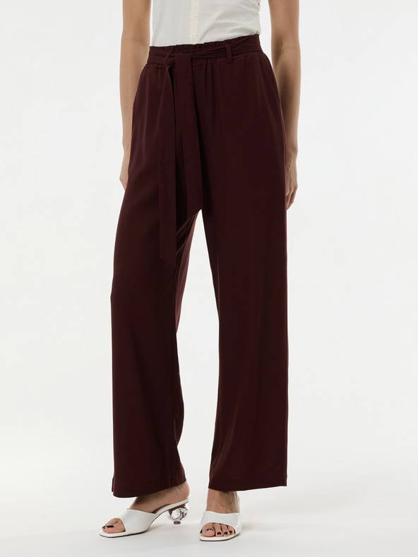 Orsay Tmavohnedé dámske široké nohavice ORSAY