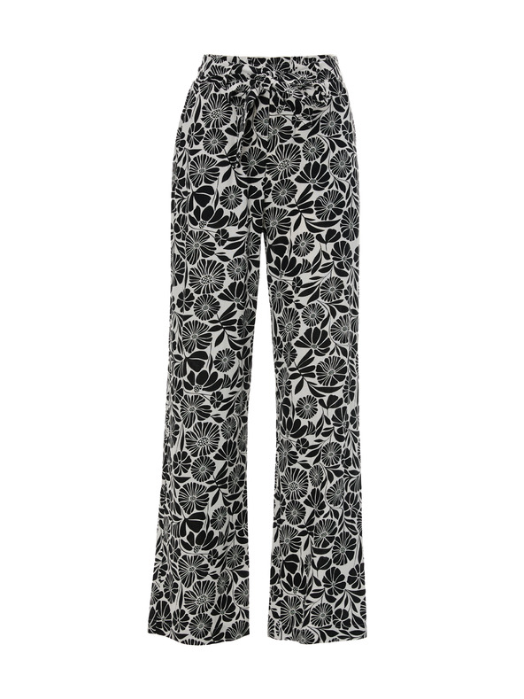 Orsay Čierne vzorované dámske nohavice ORSAY