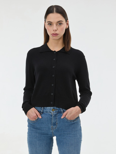 Orsay Čierny dámsky sveter s golierom ORSAY