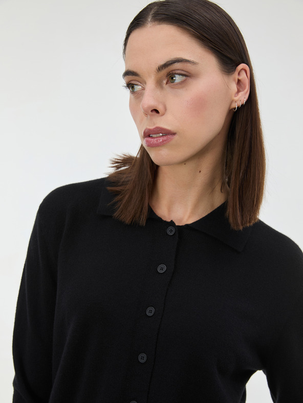 Orsay Čierny dámsky sveter s golierom ORSAY