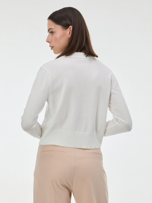 Orsay Krémový dámsky sveter s golierom ORSAY