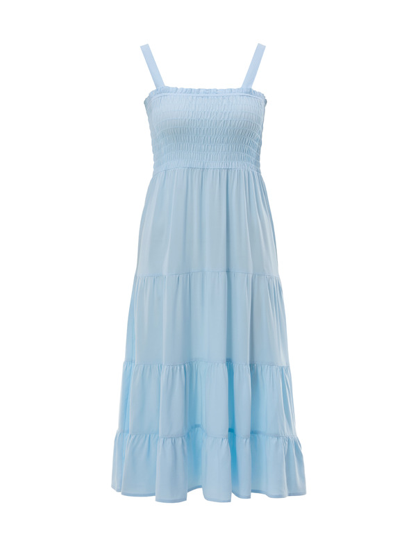 Orsay Svetlomodré dámske midi šaty ORSAY