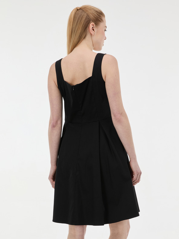 Orsay Čierne dámske šaty na ramienka ORSAY