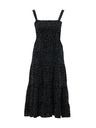 Orsay Čierne bodkované dámske midi šaty ORSAY