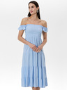 Orsay Svetlomodré dámske midi šaty ORSAY