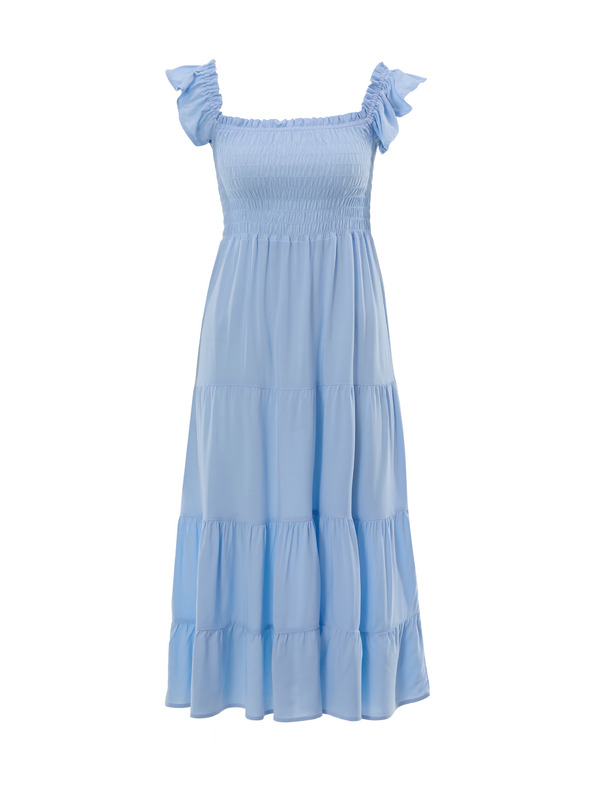 Orsay Svetlomodré dámske midi šaty ORSAY