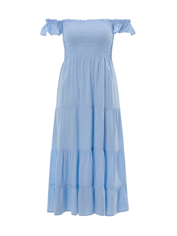 Orsay Svetlomodré dámske midi šaty ORSAY