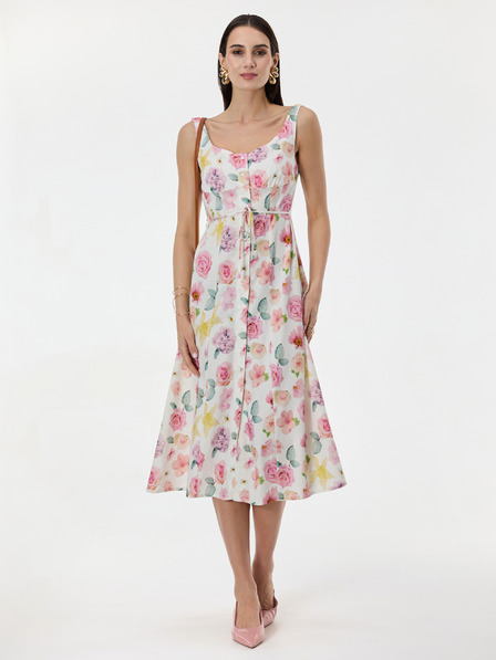 Orsay Svetloružové vzorované dámske šaty ORSAY