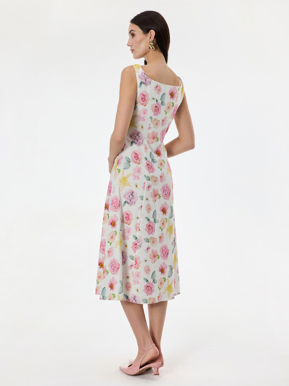 Orsay Svetloružové vzorované dámske šaty ORSAY