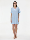 Orsay Svetlomodré dámske šaty ku kolenám ORSAY