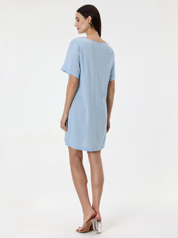 Orsay Svetlomodré dámske šaty ku kolenám ORSAY