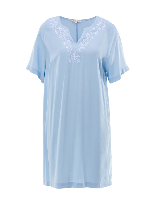 Orsay Svetlomodré dámske šaty ku kolenám ORSAY