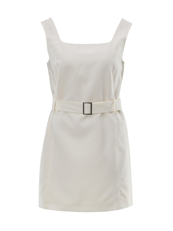 Orsay Krémové dámske šaty s opaskom ORSAY