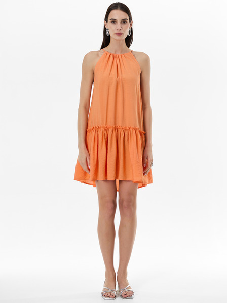 Orsay Oranžové dámske šaty ku kolenám ORSAY