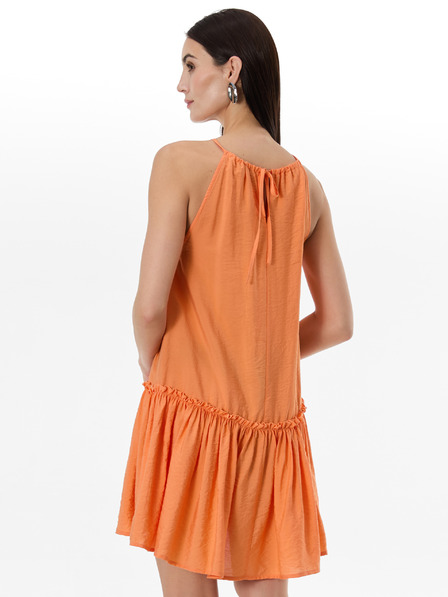 Orsay Oranžové dámske šaty ku kolenám ORSAY