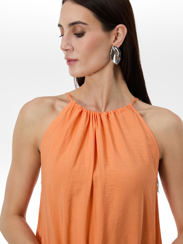 Orsay Oranžové dámske šaty ku kolenám ORSAY