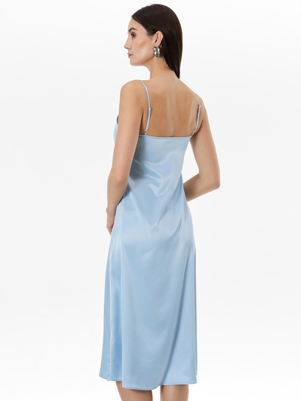 Orsay Svetlomodré dámske šaty na ramienka ORSAY