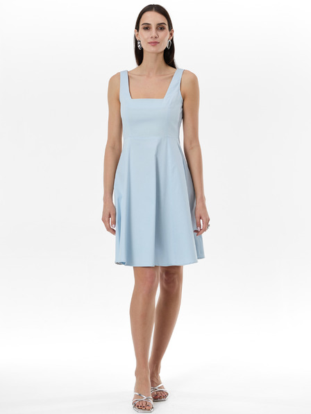 Orsay Svetlomodré dámske šaty ku kolenám ORSAY