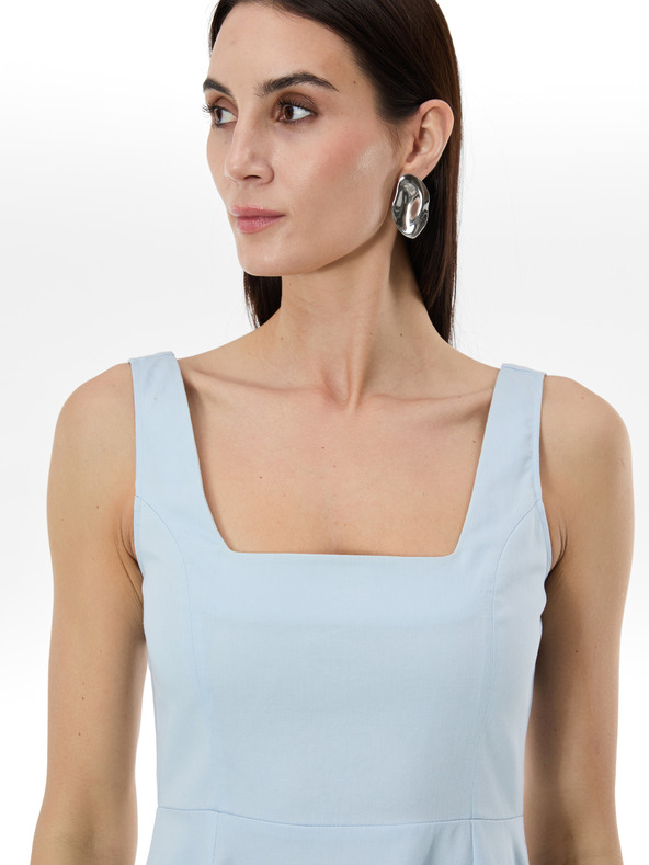 Orsay Svetlomodré dámske šaty ku kolenám ORSAY