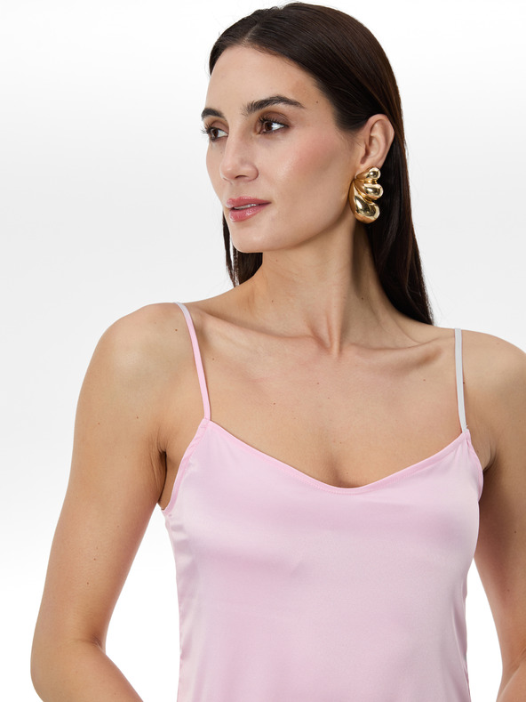 Orsay Svetloružové dámske šaty na ramienka ORSAY