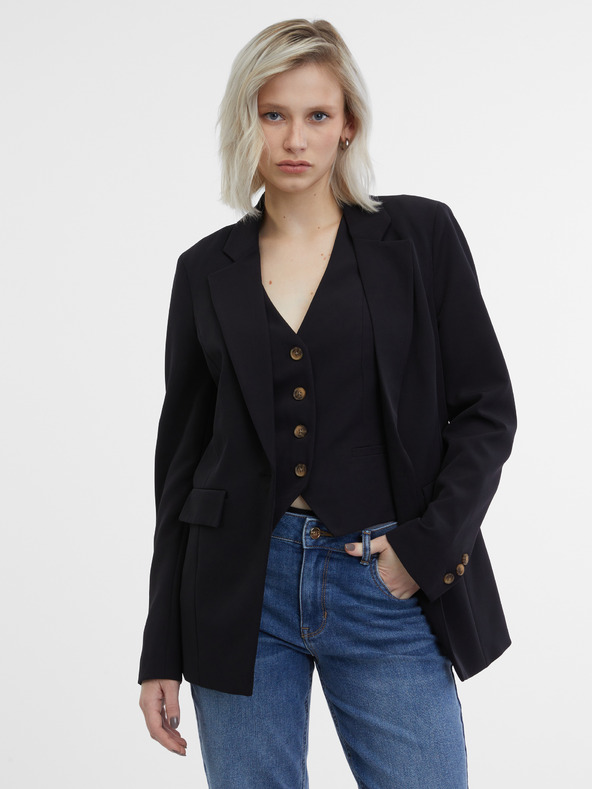 Orsay Čierne dámske sako ORSAY