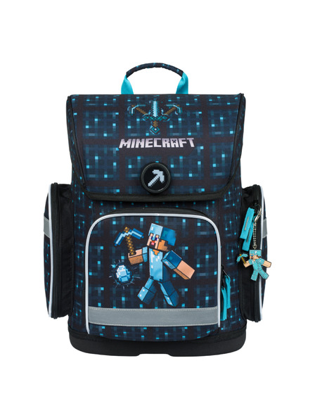 BAAGL  Ergo Minecraft Blue Axe Školská aktovka