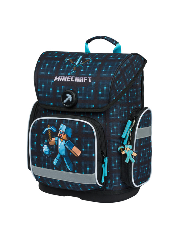 BAAGL  Ergo Minecraft Blue Axe Školská aktovka