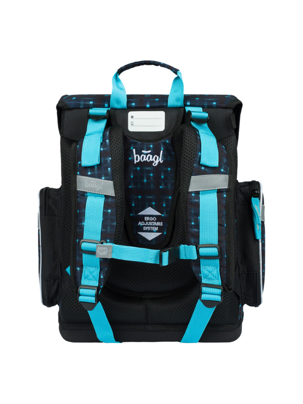 BAAGL  Ergo Minecraft Blue Axe Školská aktovka