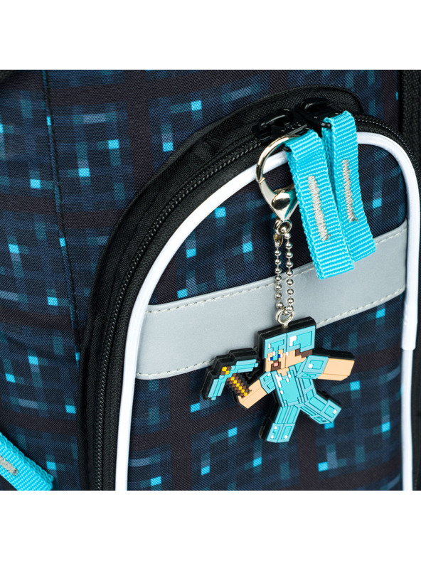 BAAGL  Ergo Minecraft Blue Axe Školská aktovka