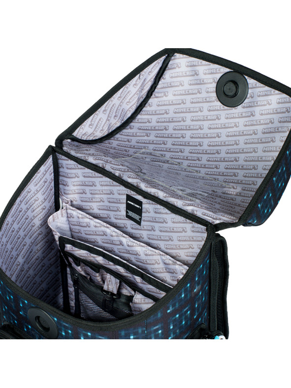 BAAGL  Ergo Minecraft Blue Axe Školská aktovka