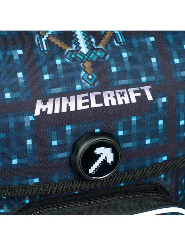 BAAGL  Ergo Minecraft Blue Axe Školská aktovka